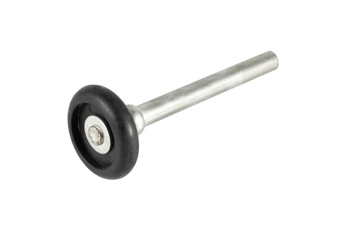Black Nylon Rollers for 2'' Track, without Ball, 4" Stem
