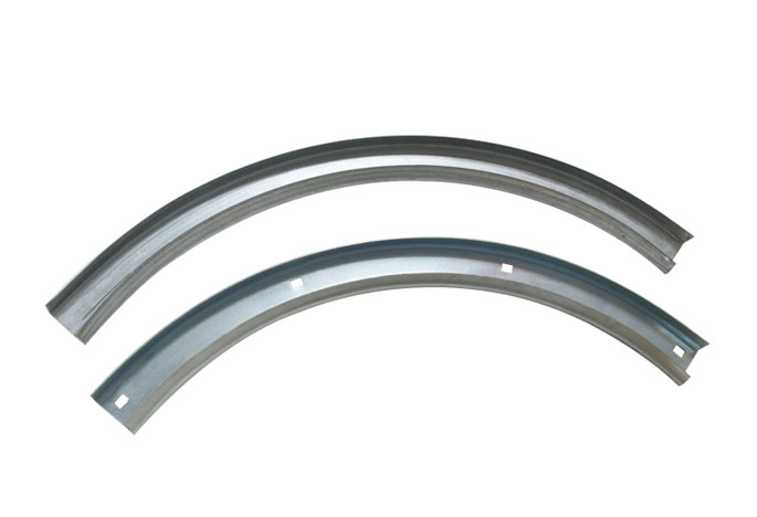 2" Horizontal Track w/ 12" Radius, .075, w/ Angle For 7' Garage Door