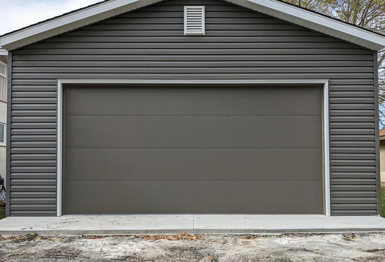 Modern Flush Residential Steel Garage Door