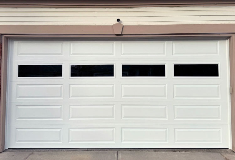 Traditional Steel Garage Door Uninsulated Stainless