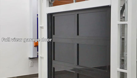 Aluminum Glass Garage Doors - Exhibition Hall Sample
